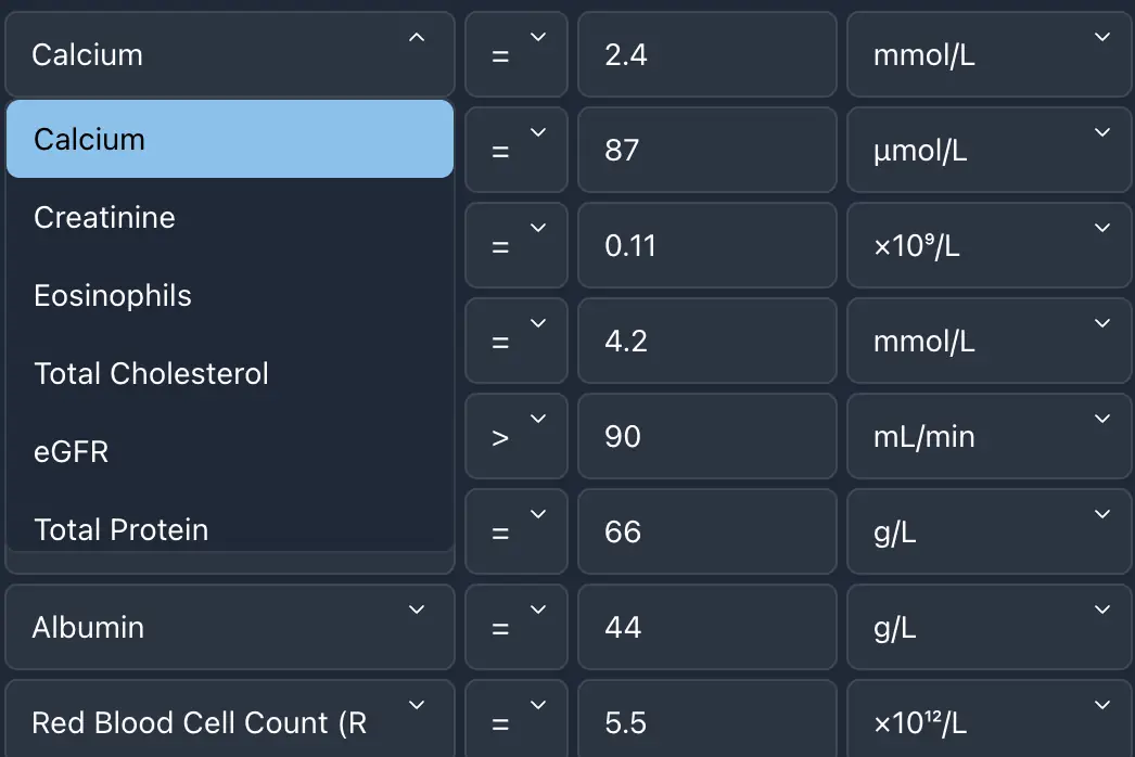 Screenshot of the upload page showing document upload for automatic lab result extraction